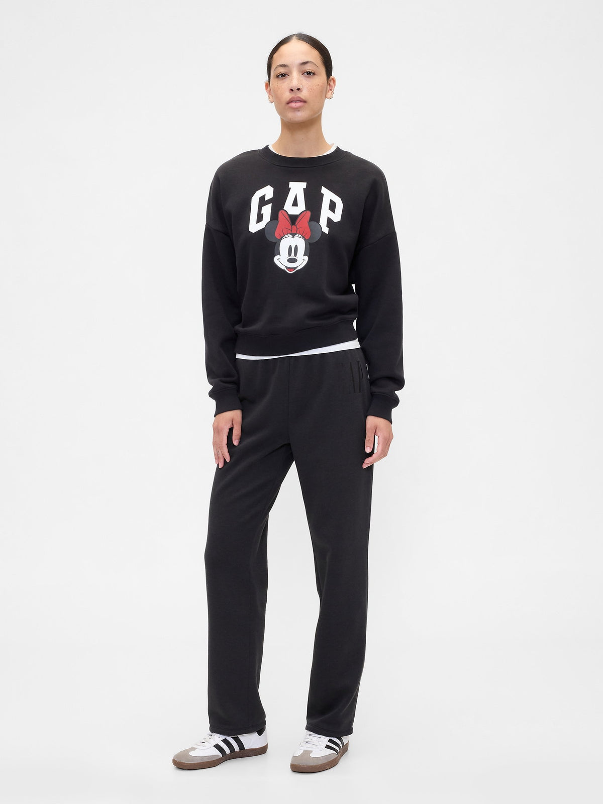 Siyah Gap Logo Pull-on Slim Eşofman Altı