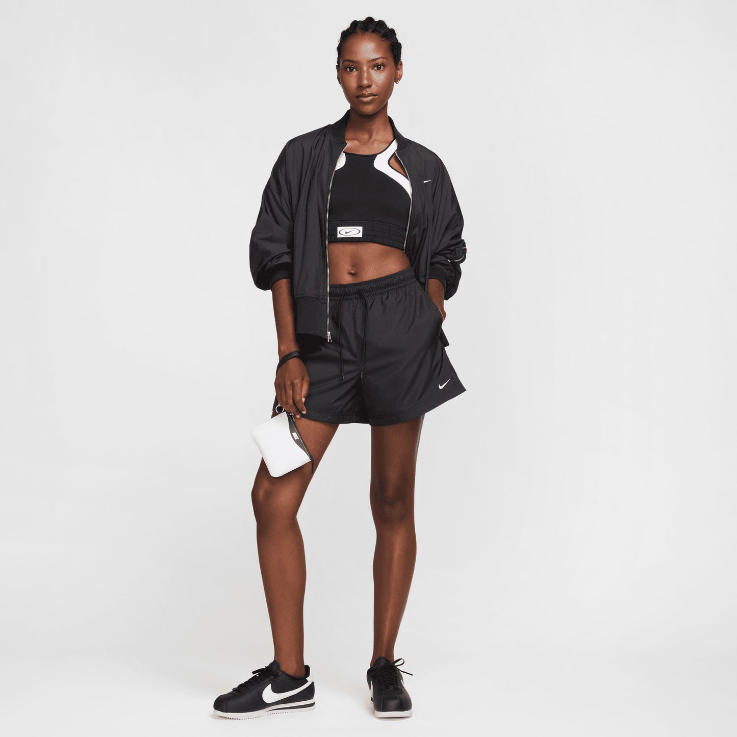Nike Sportswear Woven Classic Kadın Siyah Şort