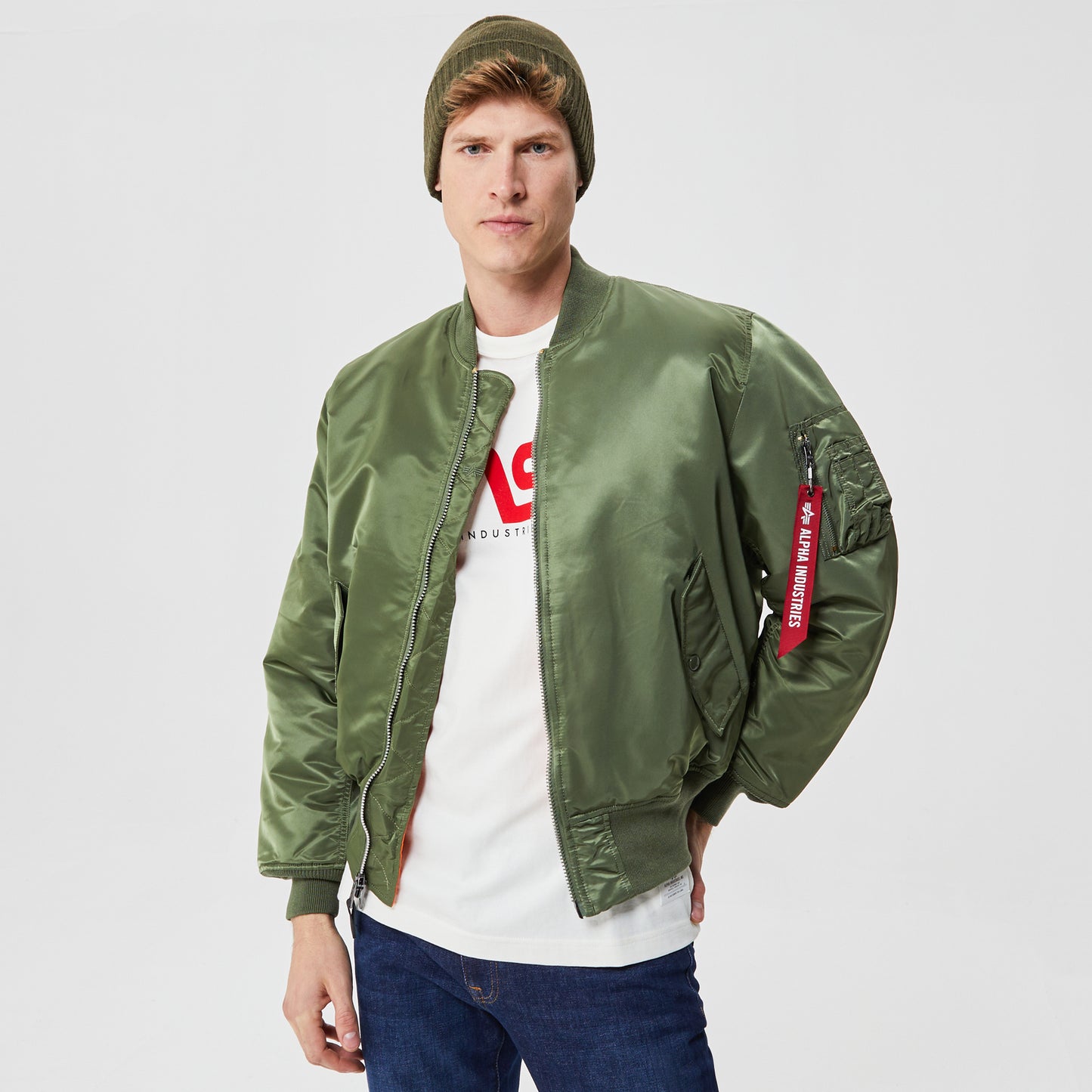 Alpha Industries Ma-1 Flight Erkek Yeşil Ceket