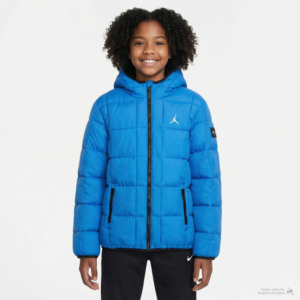 Jordan Jdn Essentialential Mdwt Puffer Çocuk Mavi Mont
