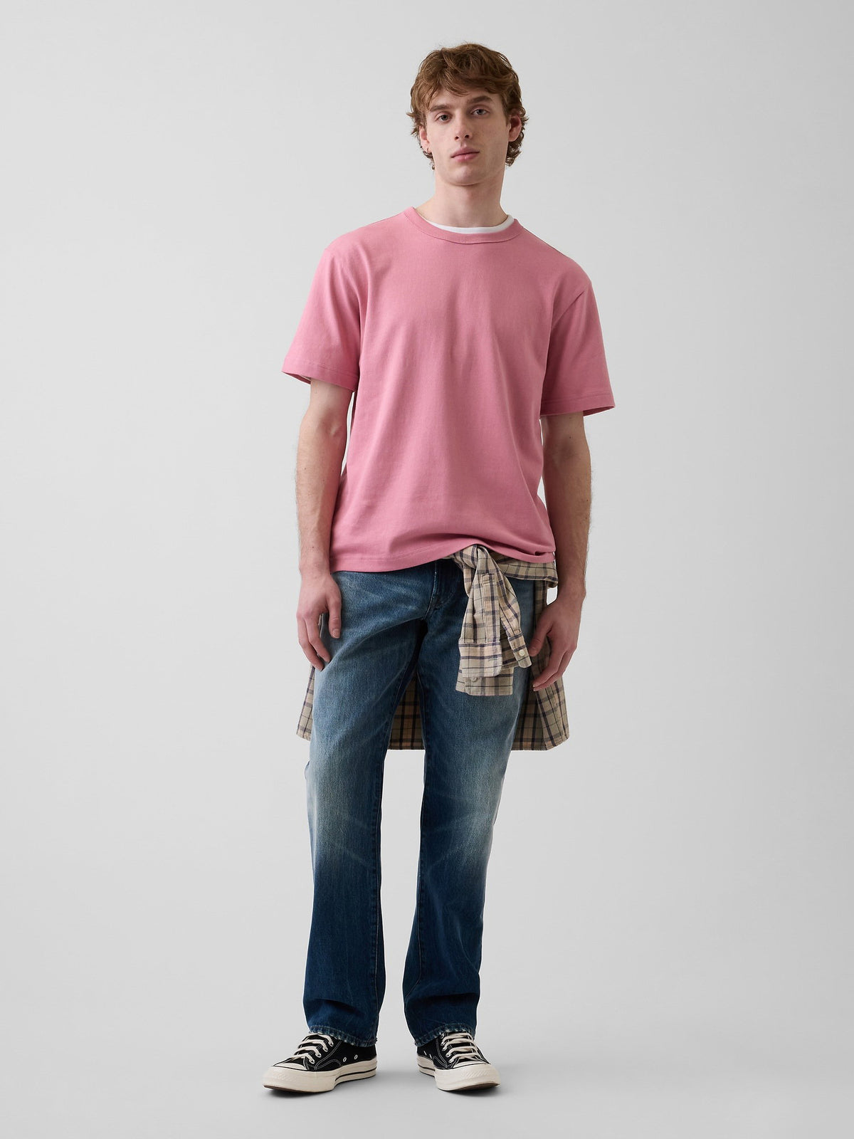 Açık Pembe Heavyweight Relaxed T-shirt
