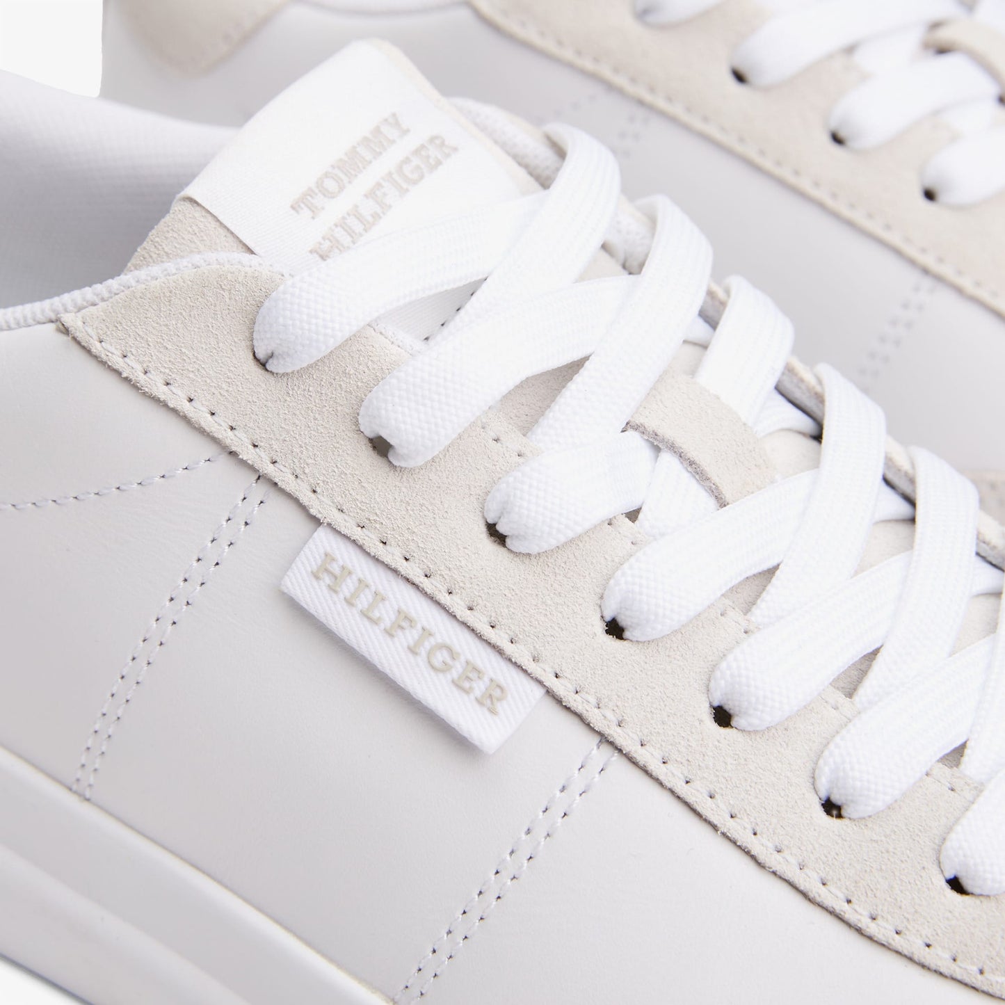 Tommy Hilfiger Cupset Leather Summer Erkek Beyaz Sneaker