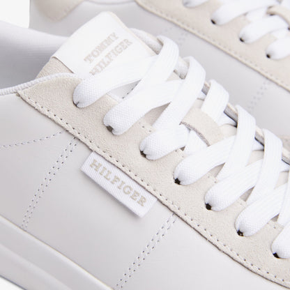 Tommy Hilfiger Cupset Leather Summer Erkek Beyaz Sneaker