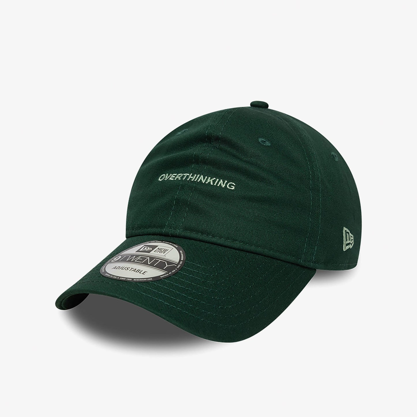 New Era Overthinking Slogan 9twenty Unisex Yeşil Şapka