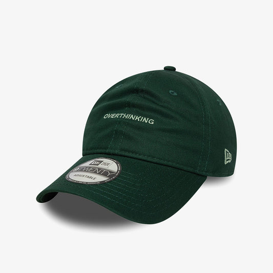 New Era Overthinking Slogan 9twenty Unisex Yeşil Şapka