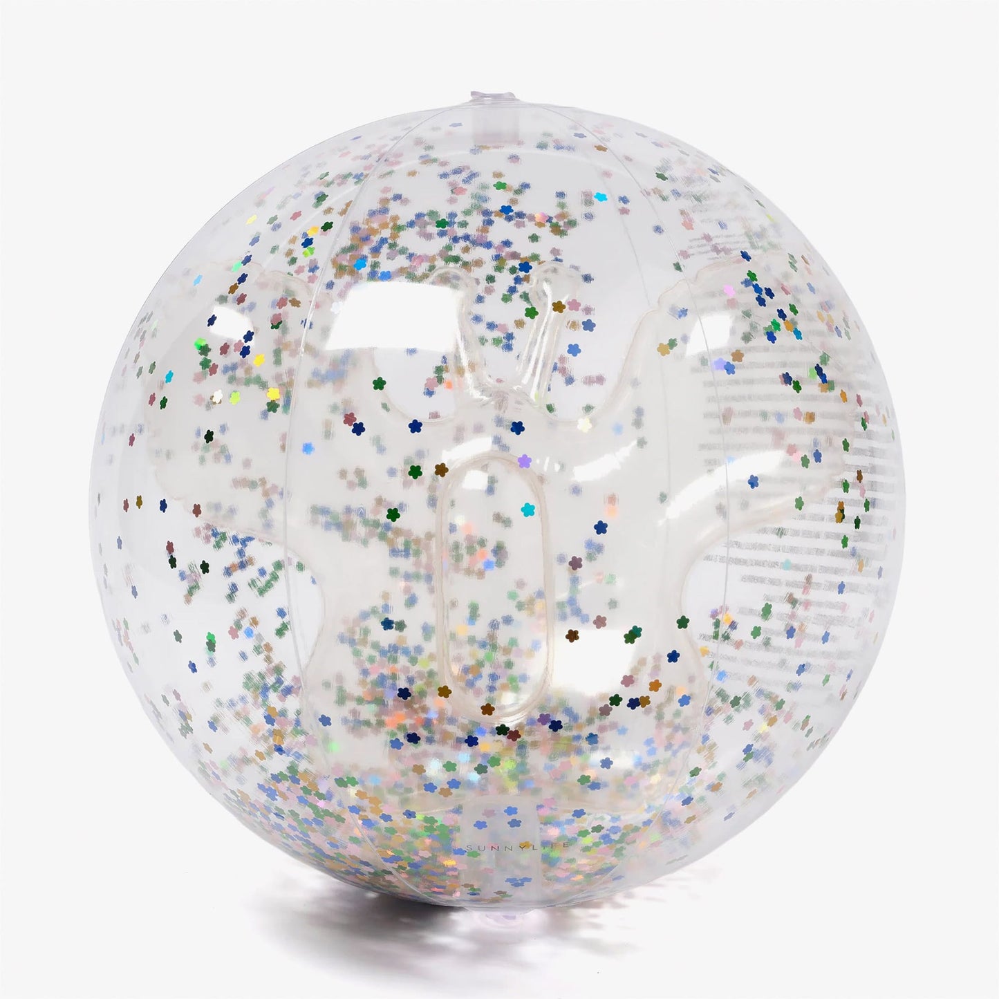 Sunnylife 3 Boyutlu Inflatable Cotton Candy Glitter Renkli Plaj Topu