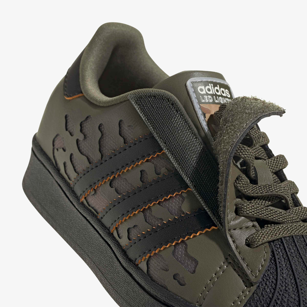 Adidas Superstar Led Lights Comfort Elastic Lace Çocuk Siyah Spor Ayakkabı