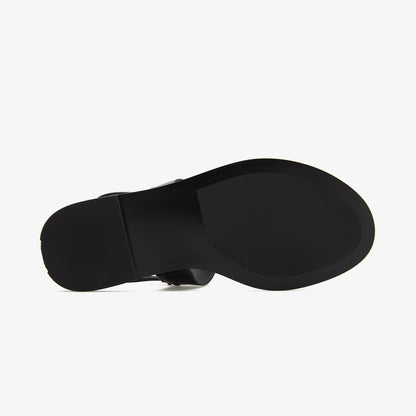 Calvin Klein Round Flat Kadın Siyah Sandalet