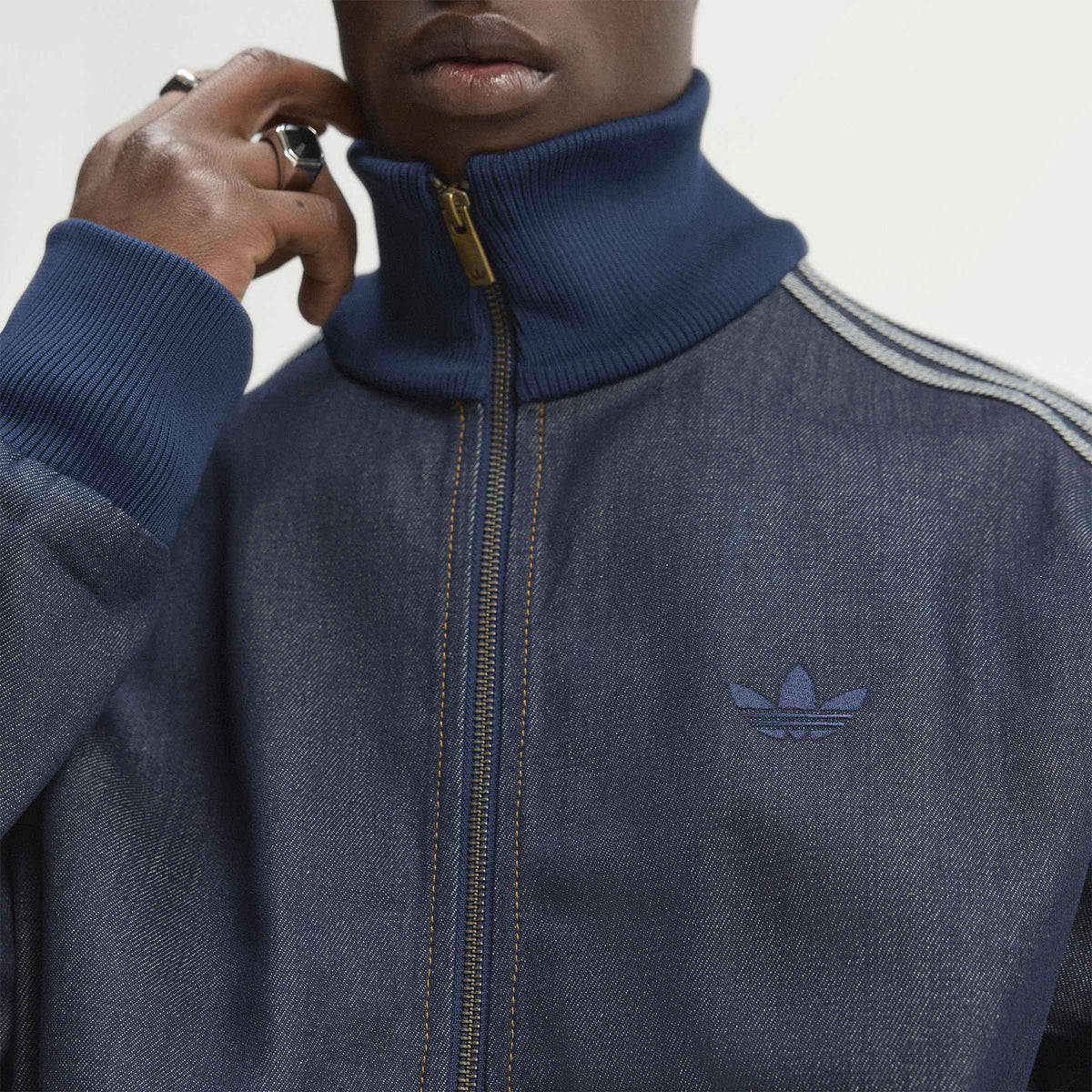Adidas Denim Fb Erkek Siyah Ceket