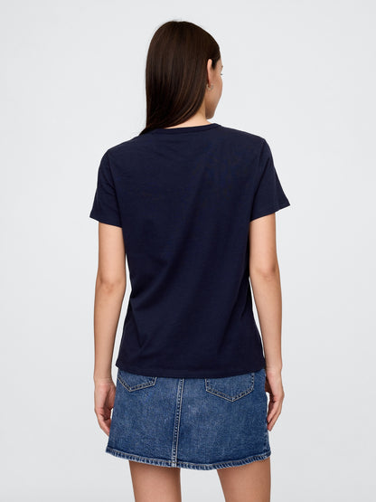 Gri Favorite Bisiklet Yaka T-shirt