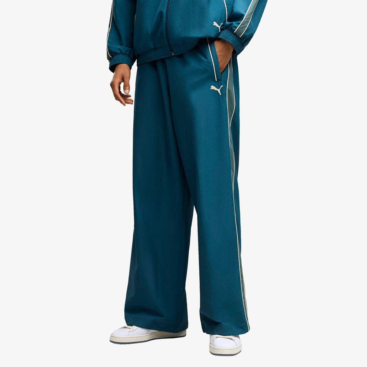 Puma T7 Oversized Track Erkek Yeşil Pantolon