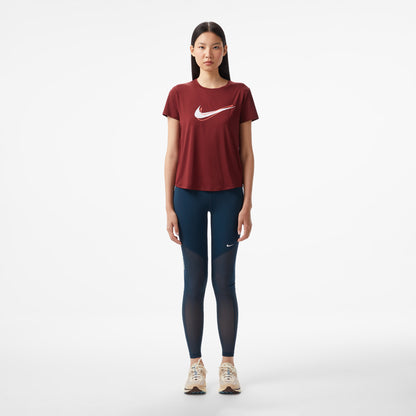 Nike One Swoosh Kadın Bordo Koşu T-shirt