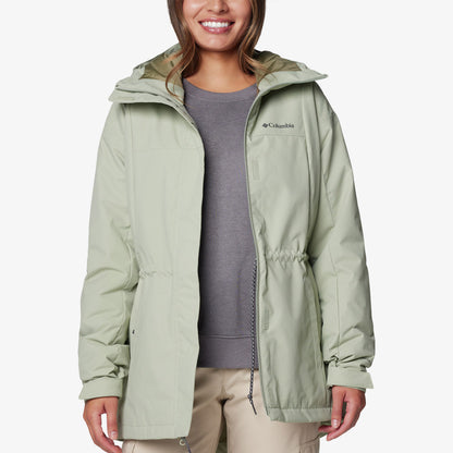 Columbia Siyah Hikebound Ii Long Insulated Kadın Yeşil Mont