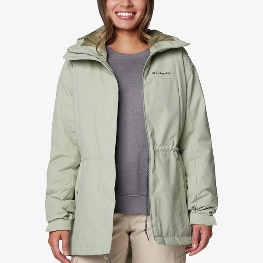 Columbia Siyah Hikebound Ii Long Insulated Kadın Yeşil Mont
