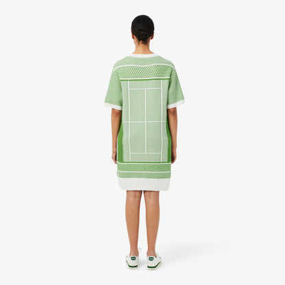 Lacoste Classic Fit Kadın Yeşil Elbise
