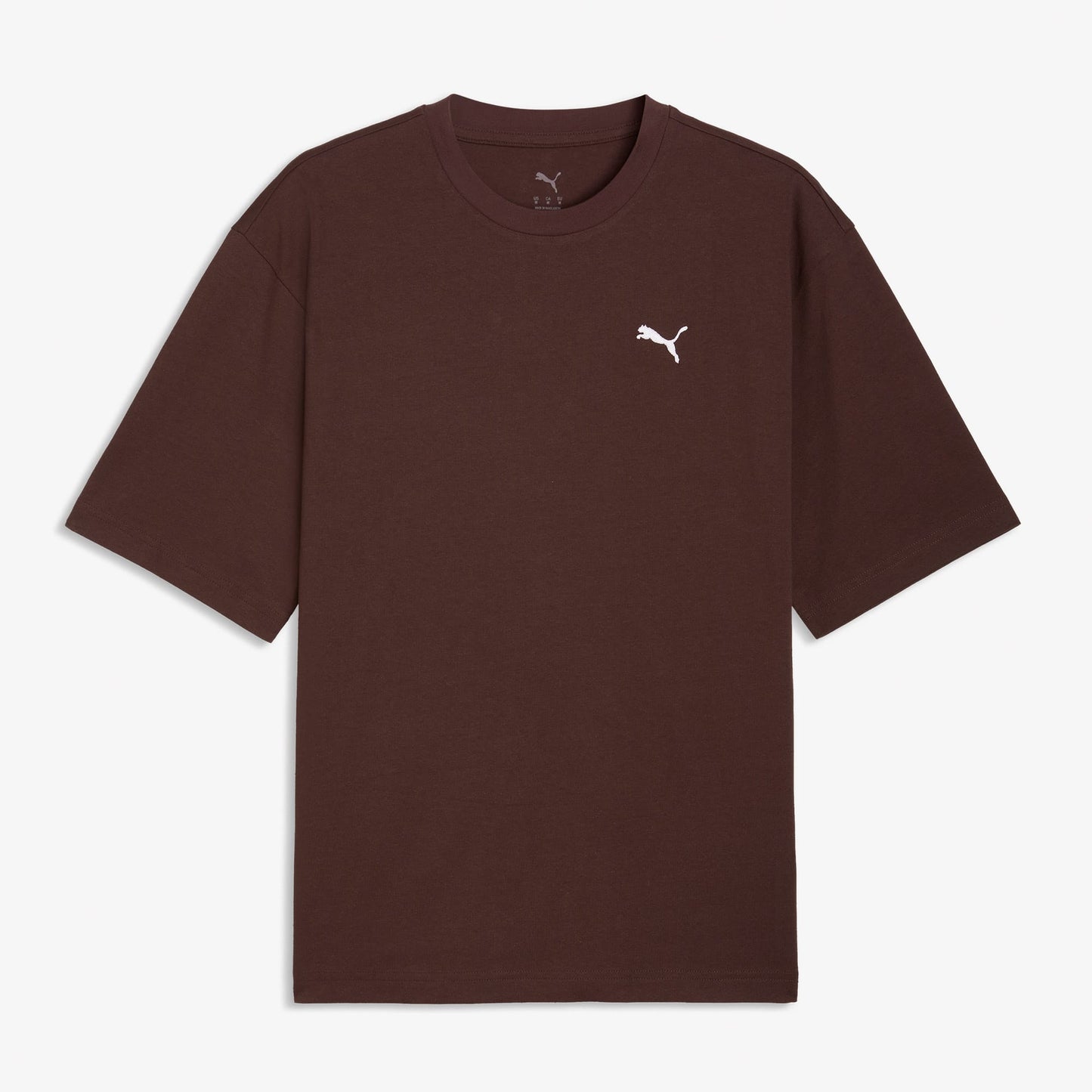 Puma Wardrobe Essentials Boxy Erkek Kahverengi T-shirt