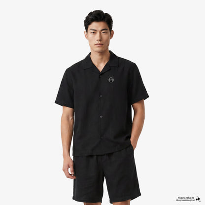 Unıted4 Regular Fit Erkek Siyah Gömlek
