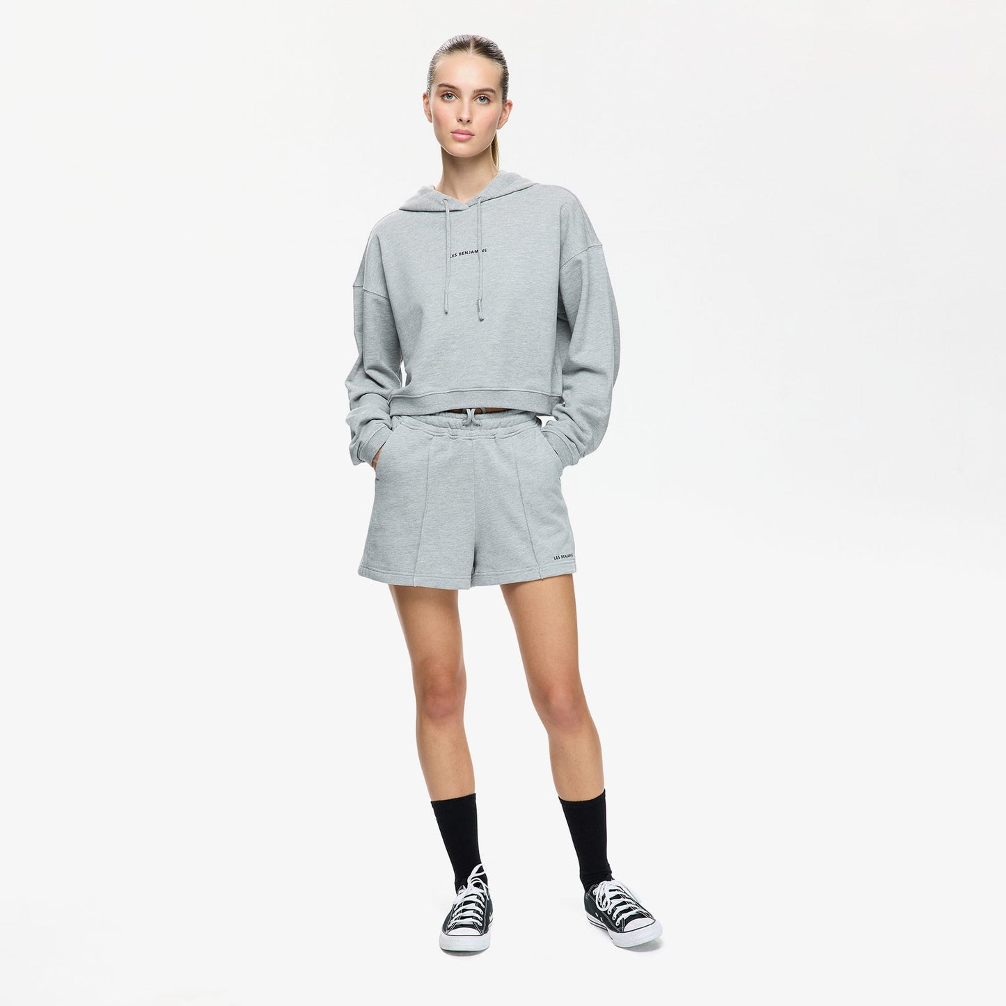 Les Benjamins Kadın Gri Sweatshirt