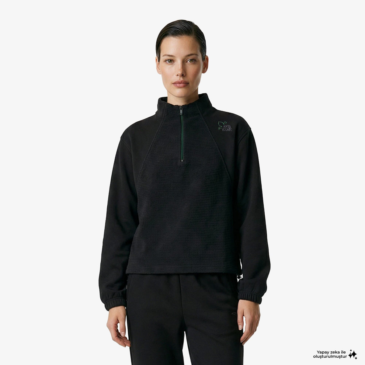 Anta Fearless Trip Kadın Siyah Sweatshirt