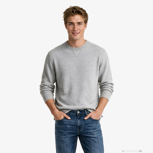 Nautica Erkek Gri Regular Fit Kazak