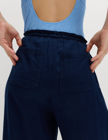 2'li Keten Karışımlı Pantolon