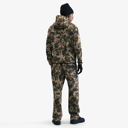 Nike Tech Fleece Kamuflaj Desenli Windrunner Erkek Kahverengi Eşofman Altı