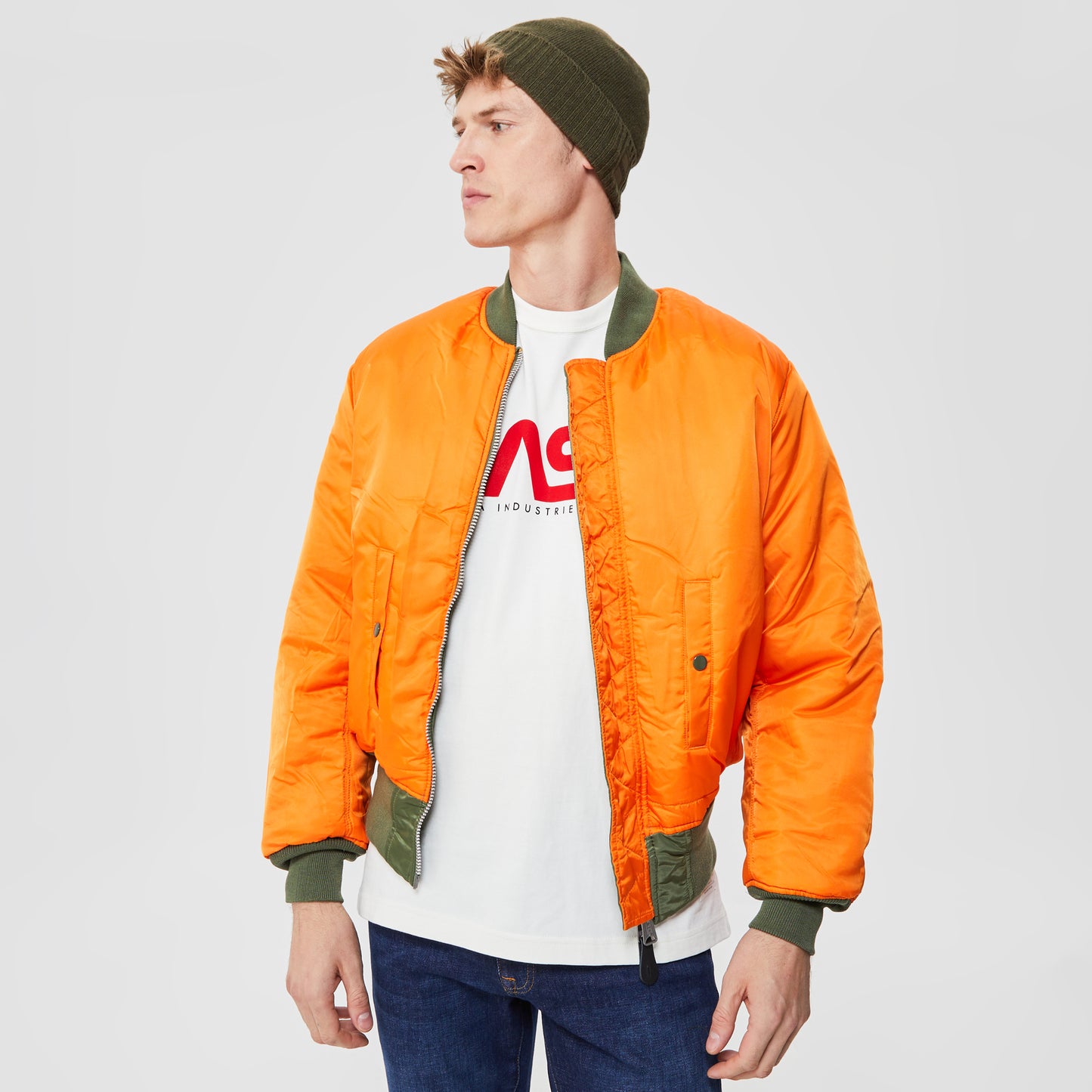 Alpha Industries Ma-1 Flight Erkek Yeşil Ceket
