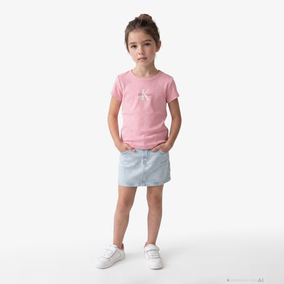 Calvin Klein Monologo Baby Çocuk Pembe T-shirt