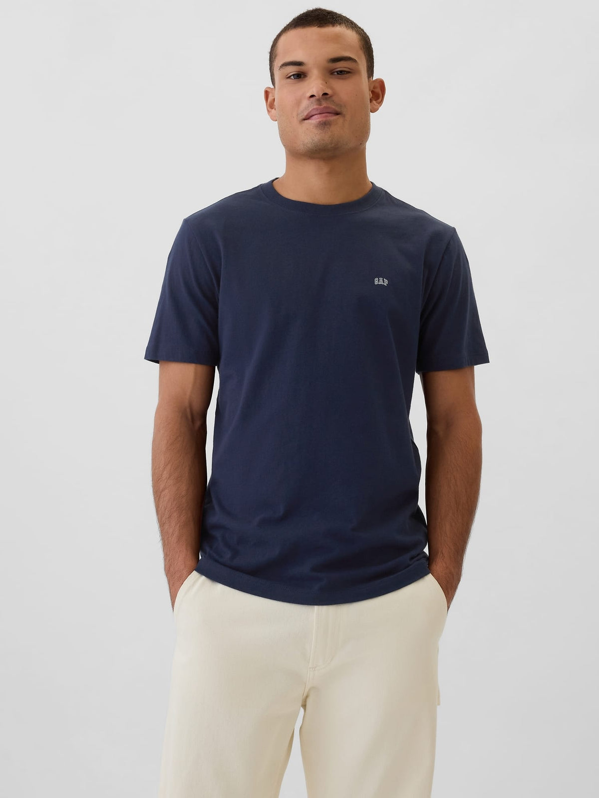 Lacivert Gap Logo Everyday Soft T-shirt
