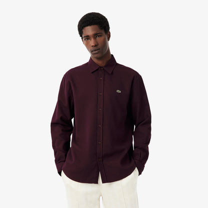 Lacoste Regular Fit Erkek Bordo Gömlek