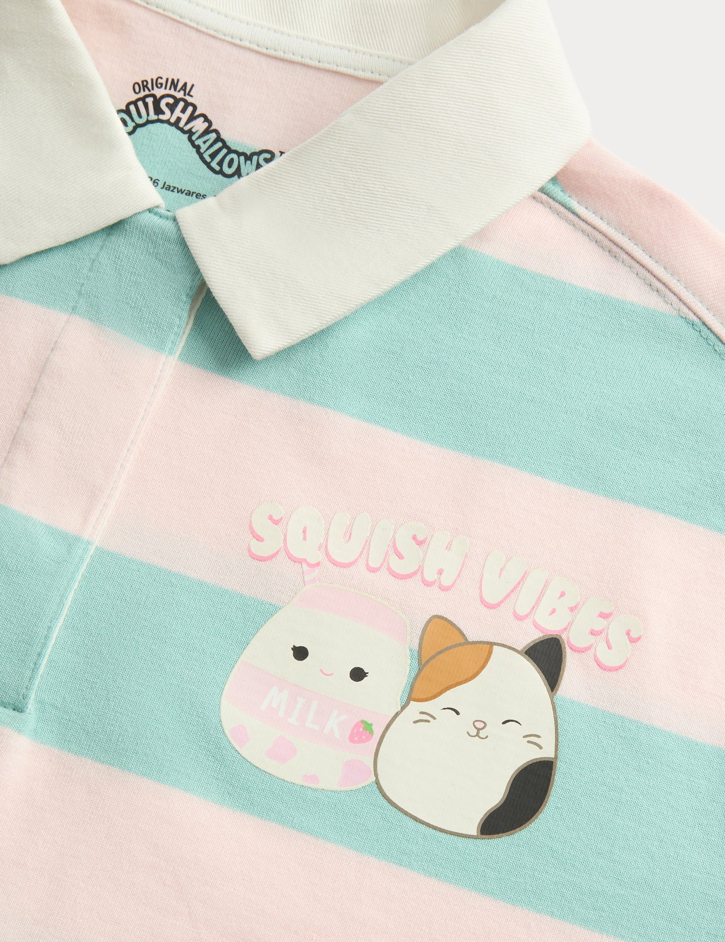 Squishmallows Pamuklu Rugby Tişört