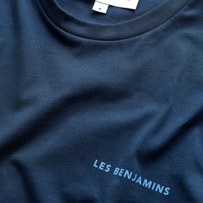 Les Benjamins Erkek Mavi T-shirt