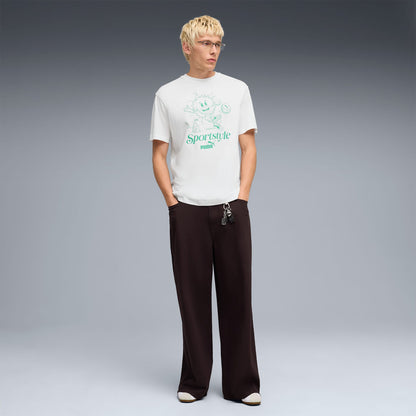 Puma Graphic Erkek Beyaz T-shirt