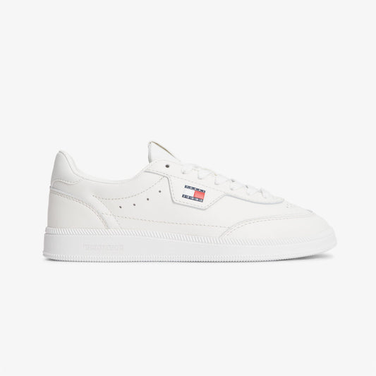 Tommy Hilfiger The Greenwich Edge Leather Kadın Bej Spor Ayakkabı