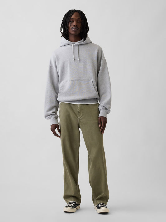 Yeşil Ultrasoft Baggy Carpenter Jean Pantolon