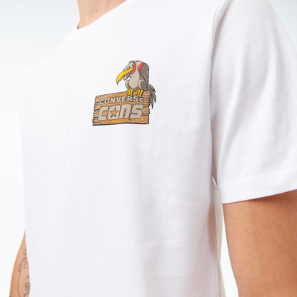 Converse Baskılı Erkek Beyaz T-shirt
