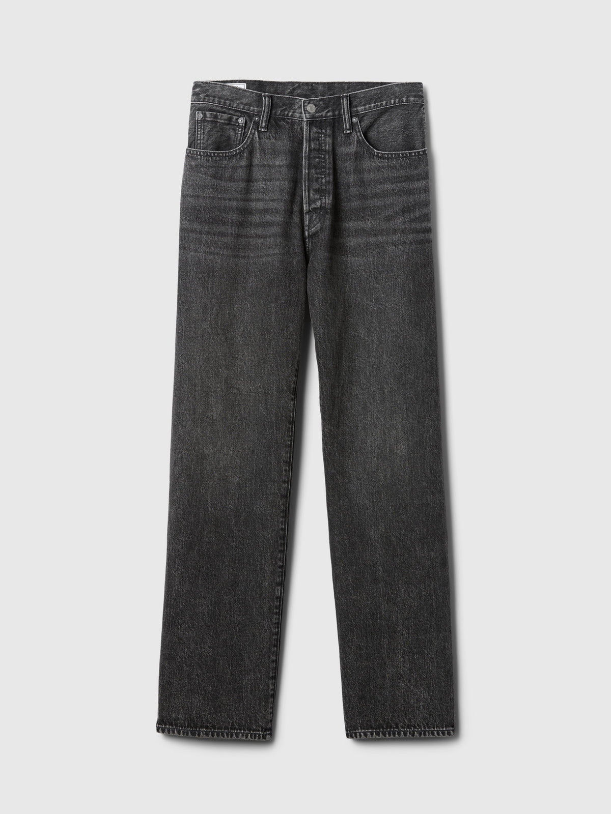 Siyah Organik Pamuk '90s Loose Jean Pantolon