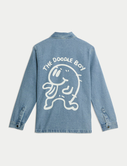 The Doodle Boy Graffiti Denim Ceket (2-16 Yaş)