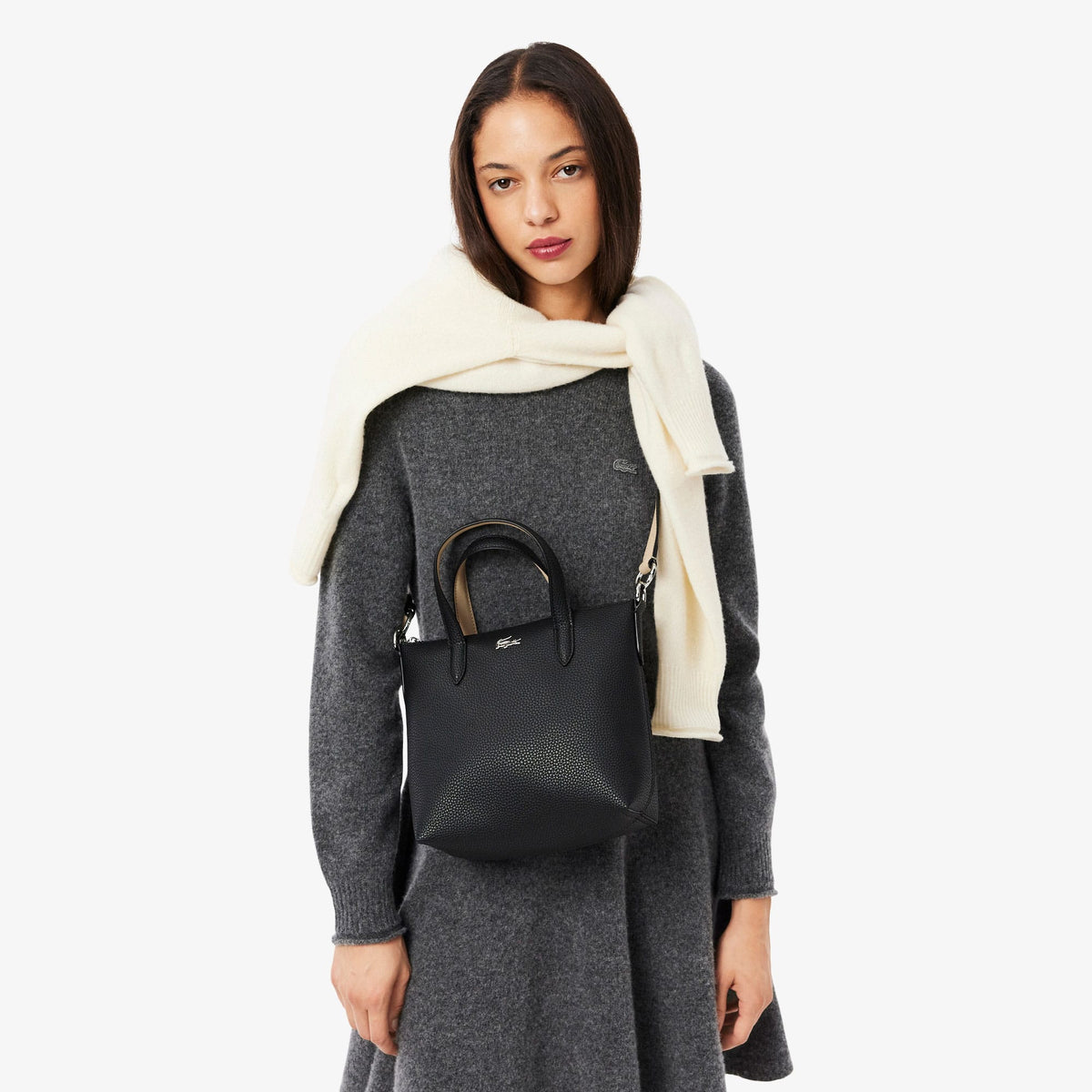 Lacoste Mini Anna Kadın Siyah Alışveriş Çantası