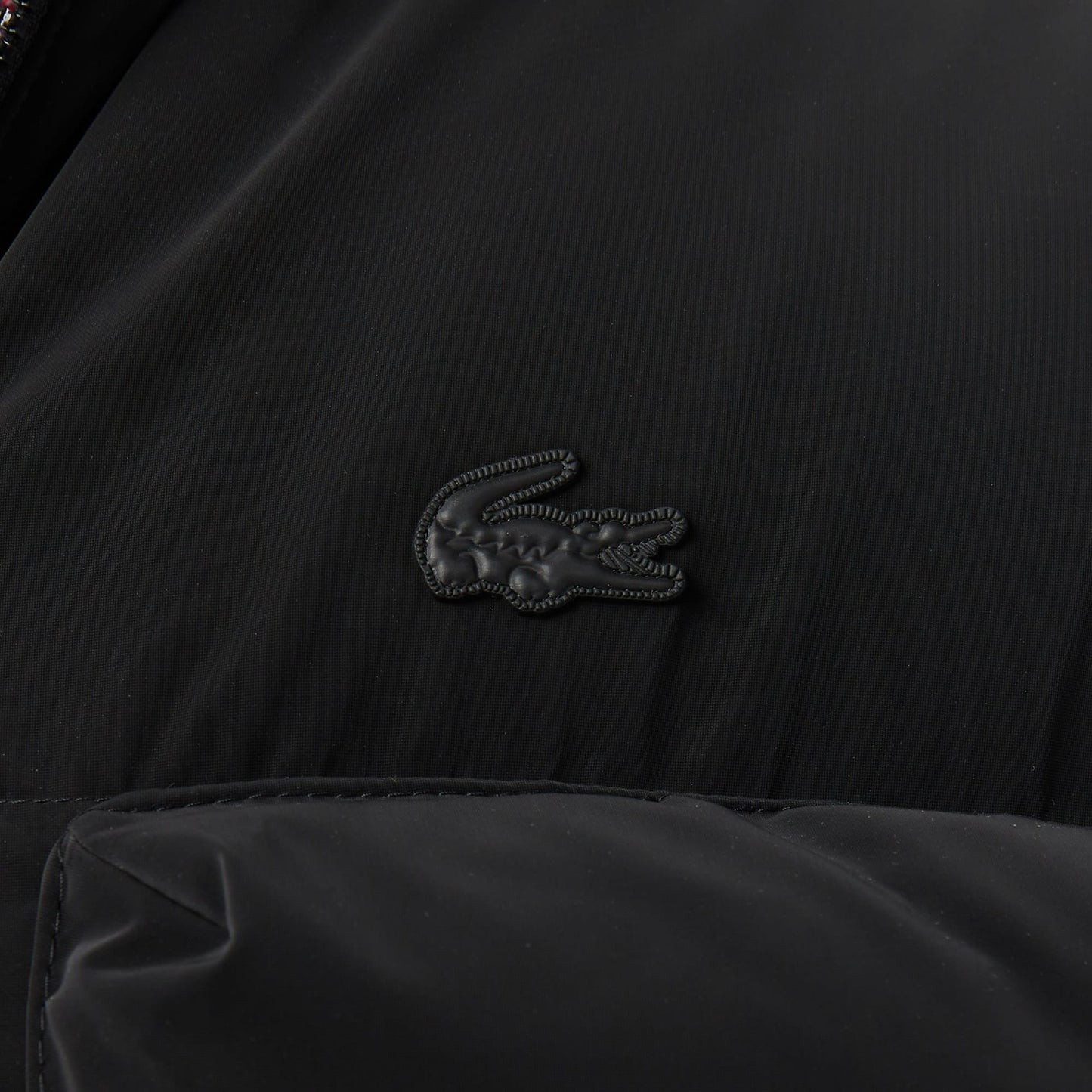 Lacoste Erkek Kapüşonlu Siyah Mont