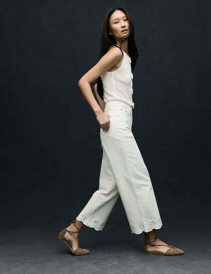 Yüksek Bel Wide Leg Pantolon