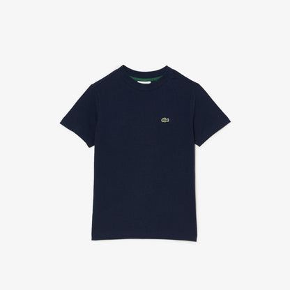 Lacoste Bisiklet Yaka Çocuk Lacivert T-shirt