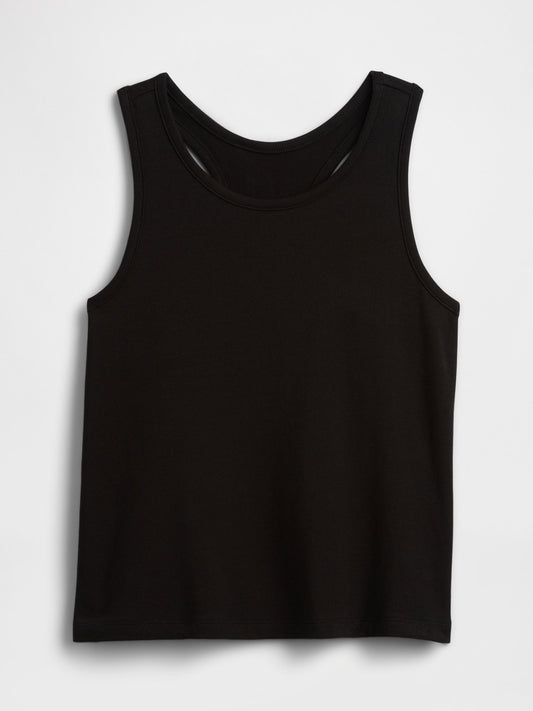 Siyah Kids Gap Logo Yarış Sırtı Tank Üstü