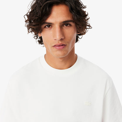Lacoste Erkek Classic Fit Bisiklet Yaka Beyaz T-shirt