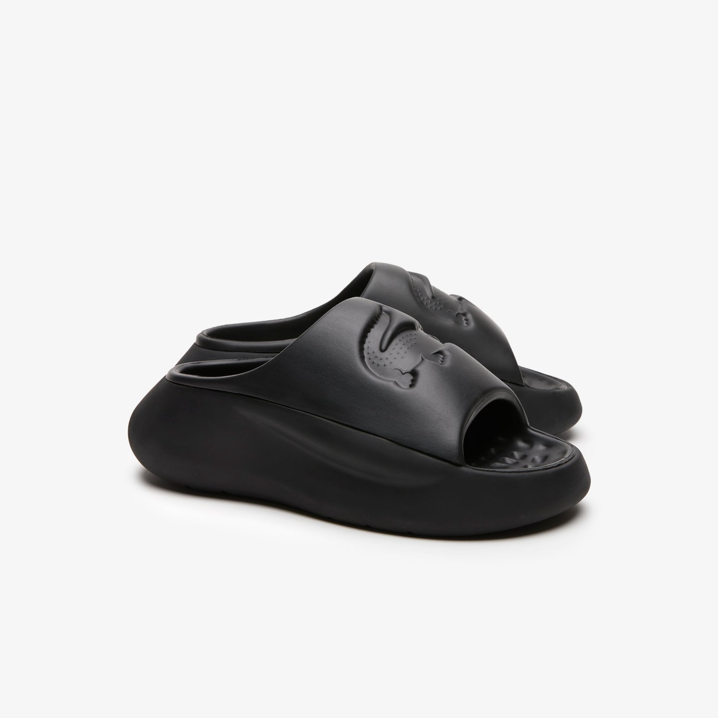 Lacoste Croco 3.0 Kadın Siyah Terlik
