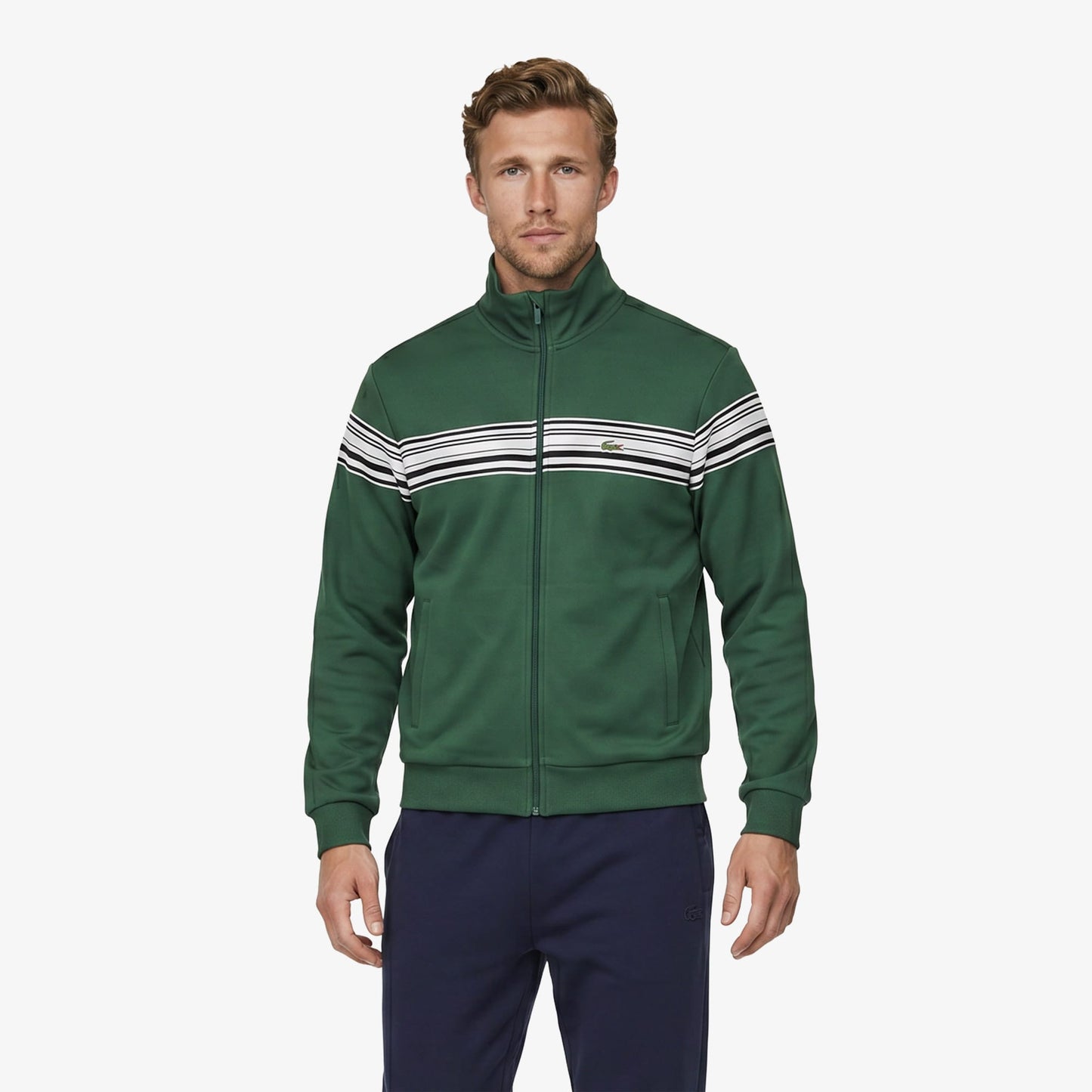 Lacoste Regular Fit Fermuarlı Erkek Yeşil Sweatshirt