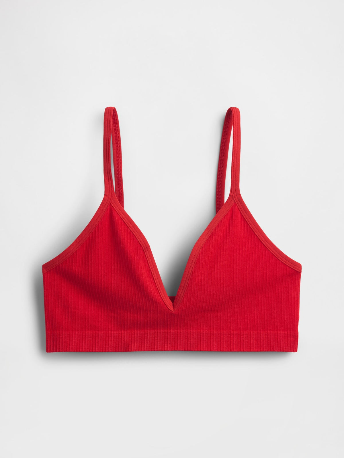 Kırmızı Seamless Fitilli Triangle Bralet