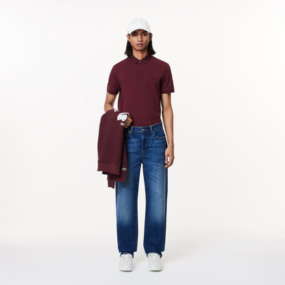 Lacoste Paris erkek Regular Fit Bordo Polo