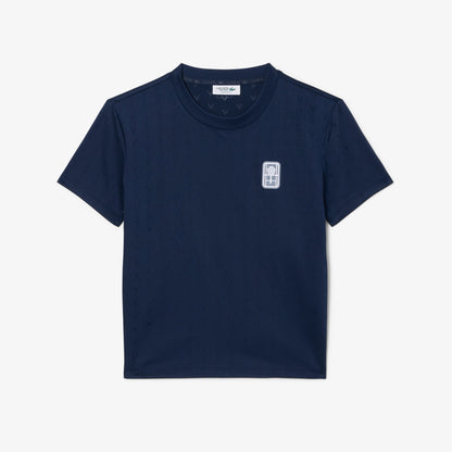 Lacoste Slim Fit Kadın Lacivert T-shirt