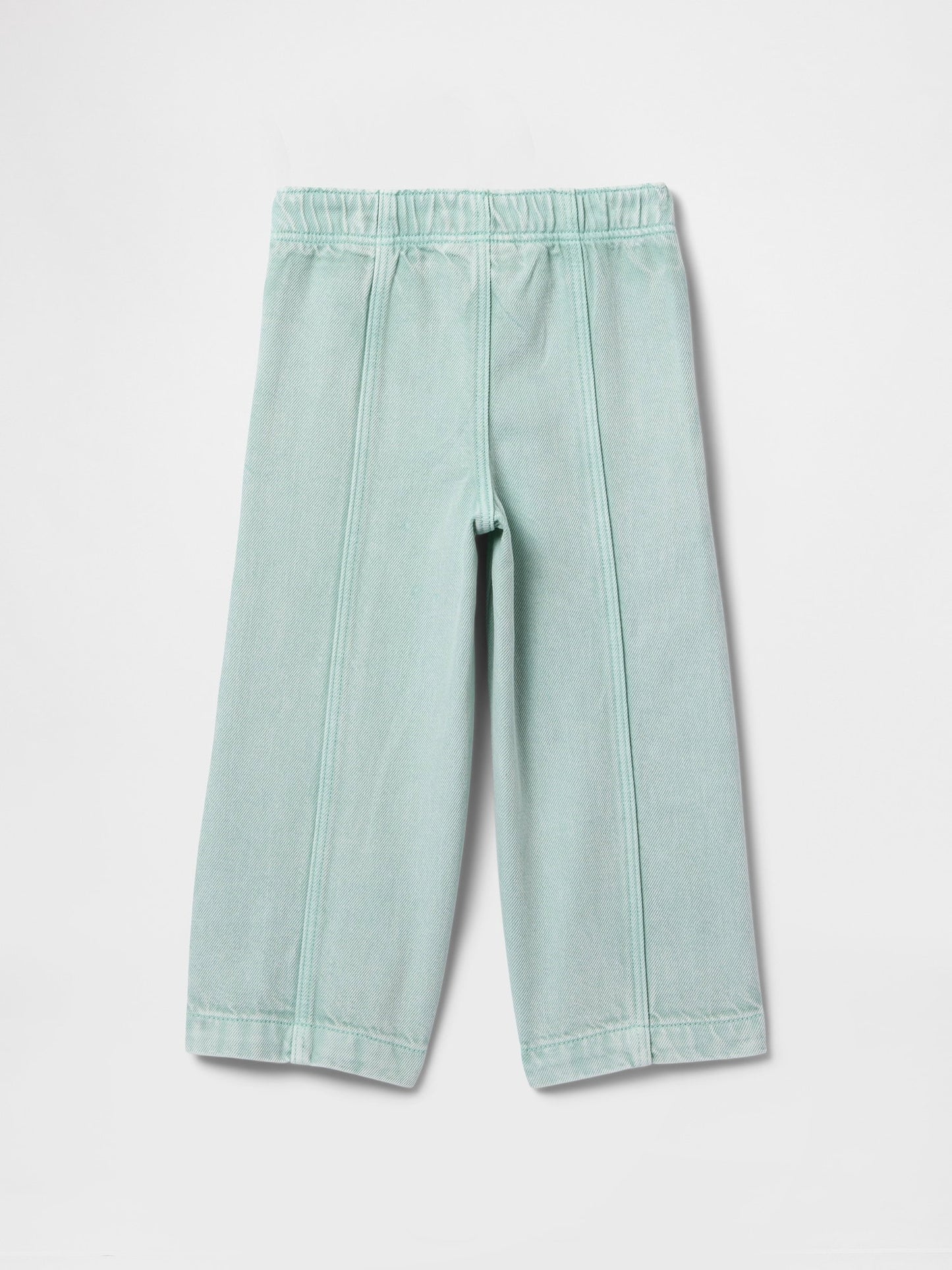 Açık Mavi Ultrasoft Pull-on Baggy Wide-leg Jean Pantolon